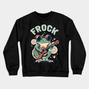 "FROCK" funny cartoon animal humor Crewneck Sweatshirt